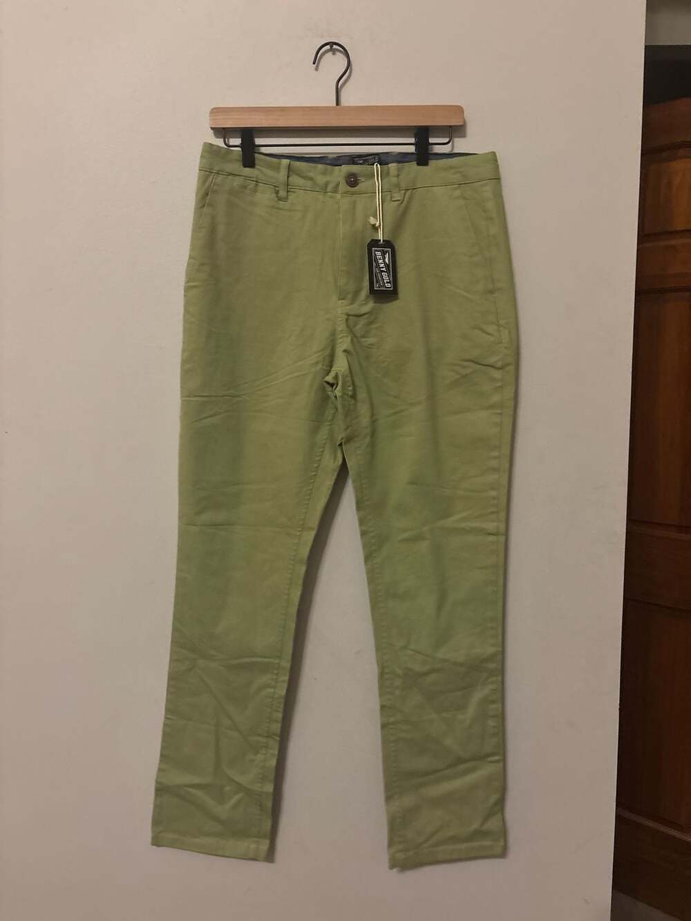 NWT Benny Gold San Francisco Chino Pants Sage Green 32x32